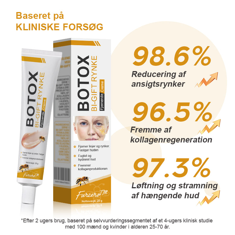 🍎💎Fremstillet og afsendt fra Danmark✅Furzero™ Botox Bi-Venom Rynkefjerningscreme – Sidste dags kampagne: Spar 70%