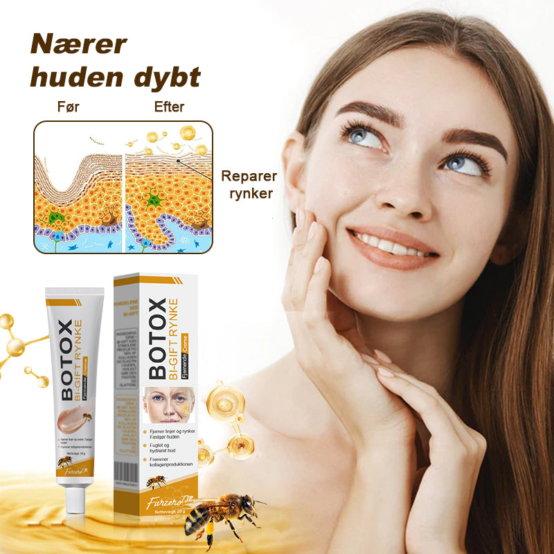 🍎💎Fremstillet og afsendt fra Danmark✅Furzero™ Botox Bi-Venom Rynkefjerningscreme – Sidste dags kampagne: Spar 70%