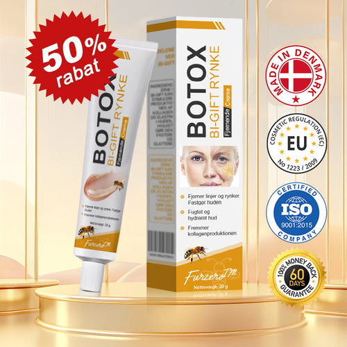 🍎💎Fremstillet og afsendt fra Danmark✅Furzero™ Botox Bi-Venom Rynkefjerningscreme – Sidste dags kampagne: Spar 70%