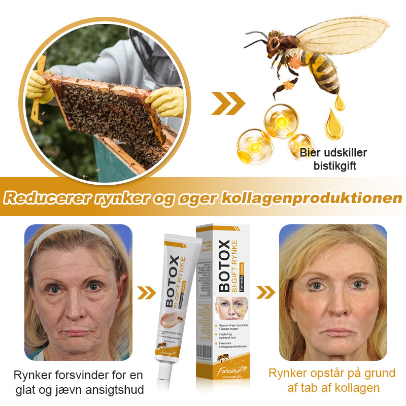 🍎💎Fremstillet og afsendt fra Danmark✅Furzero™ Botox Bi-Venom Rynkefjerningscreme – Sidste dags kampagne: Spar 70%